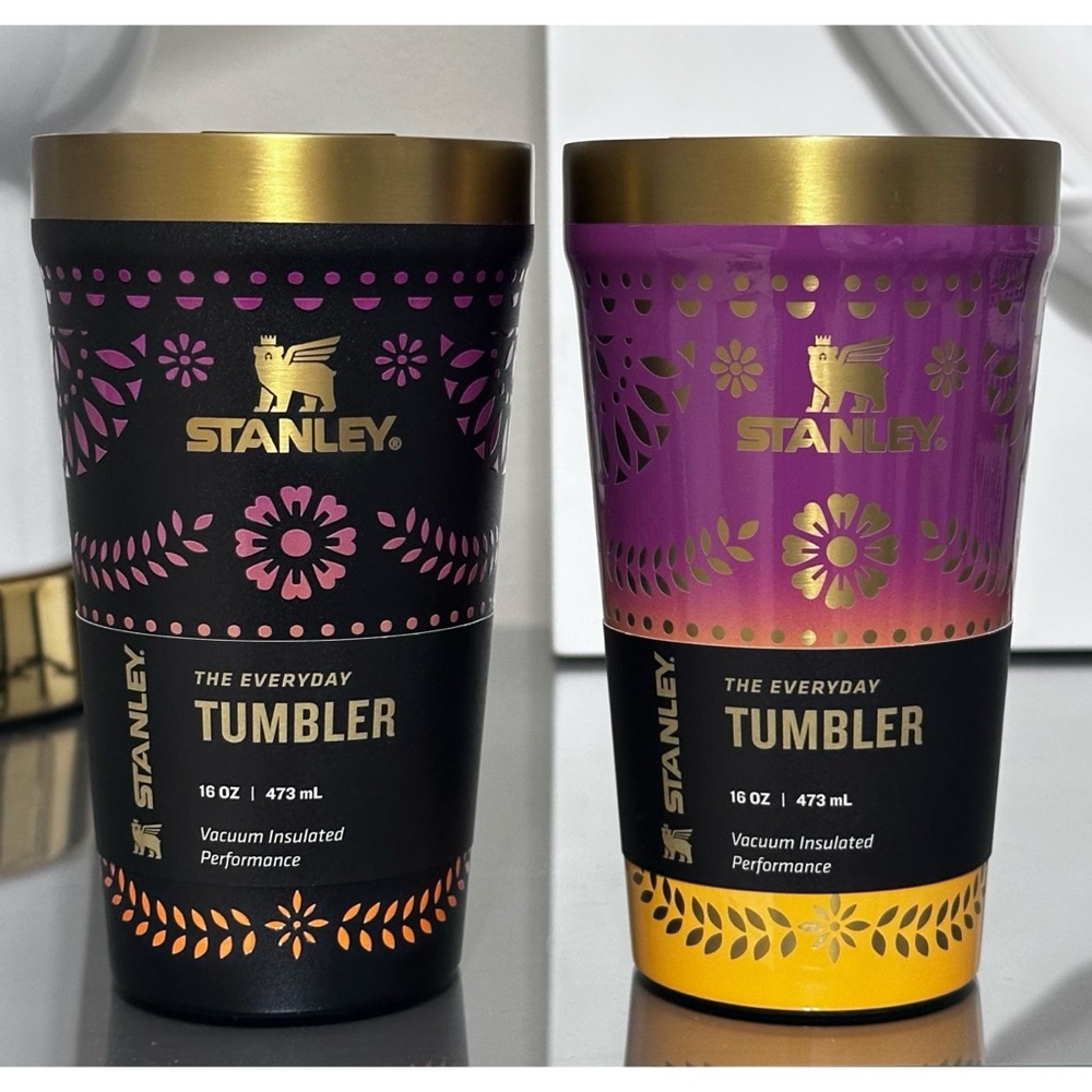 SET OF 2- Stanley 16oz Everyday Tumblers, Día de Los Muertos Collection - Picture 2 of 10